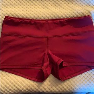 Maroon/ Burgundy Fleo Shorts